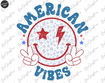 American Vibes Png, 4th of July Png, Retro Png, USA Png, Mama Png, Mom Png, American Png, Sublimation Design Download