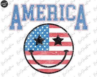 America 4th of July Png, USA Png, American Patriotic Png, Varsity Png, Fourth of July T Shirt Design, Sublimation Png
