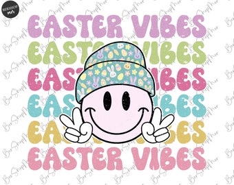 Easter Png, Easter Vibes Png, Retro Easter Png, Easter Bunny Png, Easter Shirt Design, Happy Easter Png, Easter Sublimation Design Download