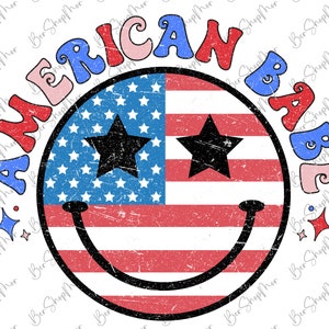 4th of July Png, American Babe Png, Retro Png, Retro USA Png, American Png, Fourth of July Shirt Design, Sublimation Design