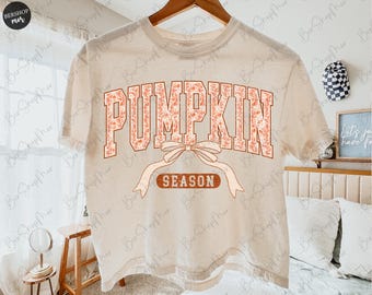 Coquette Pumpkin Season PNG, Fall Vibes PNG, Floral designs, Halloween Shirt, Autumn Sublimation, Retro Fall Png, Fall Shirt PNG
