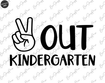 Peace Out Kindergarten Svg, Last Day Of School Png, kindergarten Graduation Svg, Kids End Of School, Boys Graduation Shirt Svg