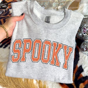Spooky Halloween Varsity Png, Fall Png, Autumn Png, Halloween Png, Png for shirt, Retro Halloween Png