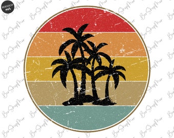 Retro Sommer Sublimation Png, Strand Png, Urlaub Sublimation Png