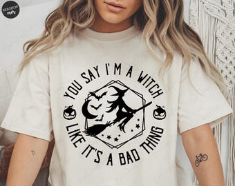 Funny Halloween Witch Svg Shirt, Witch Shirt, Witch Png, Spooky Svg, Fall Svg Digital Download