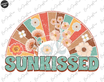 Sunkissed PNG, Summer PNG, Beach Life, Sublimation Png, Designs Downloads, Boho Sublimations, PNG, Clipart, Shirt Design Sublimation Design