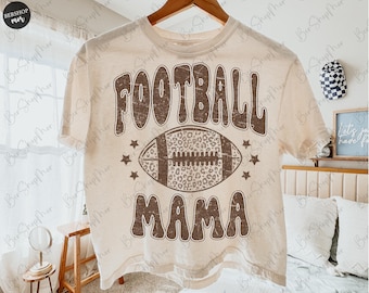 Retro Football Mama PNG, Checkered Football Design, Preppy Football PNG, Football Moms Shirt Design, Football Sublimation, Sports Mom PNG