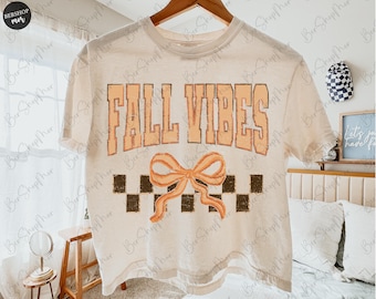 Fall Vibes Coquette PNG, Pumpkin Season Png, Varsity Design, Sublimation Design, Fall Sublimation, Pumpkin Png, Retro Fall PNG