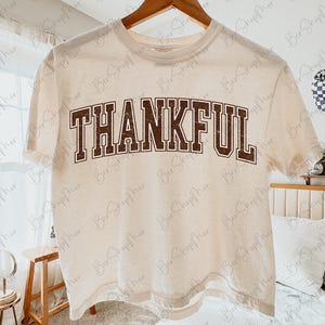 Thankful PNG, Thanksgiving Sublimation, Varsity Design, Fall Sublimation, Autumn Png, Thanksgiving Png, Fall PNG