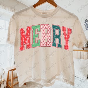 Merry Christmas Png, Merry Varsity Sublimation Design Downloads, Christmas Shirt Design, Digital Download