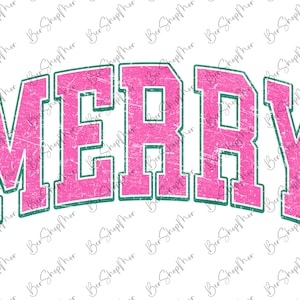 Merry Christmas Png, Merry Varsity Sublimation Design Downloads, Christmas Shirt Design, Digital Download