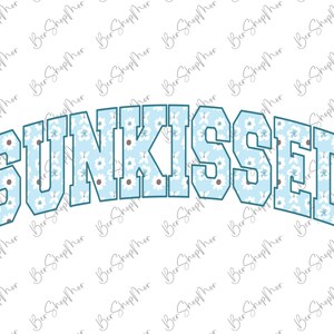 Floral Sunkissed PNG, Summer PNG, Beach Life, Designs Downloads, Summer T Shirt Design, PNG, Sublimation Designs, Digital Download imagem 3