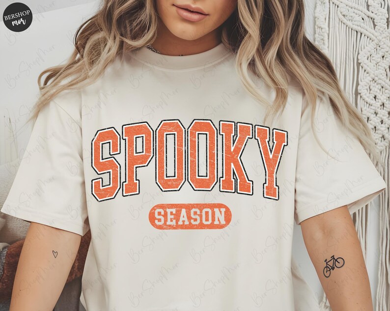 Spooky Season Png, Halloween Png, Halloween Sublimation, Png for shirt, Retro Halloween Png image 4