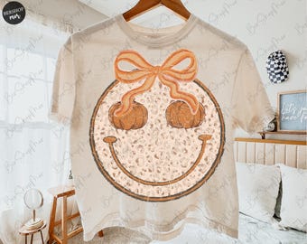 Fall Coquette Pumpkin PNG, Pumpkin Season Png, Sublimation Design, Fall Preppy Sublimation, Girly Fall Shirt, Retro Fall Png, Digital File