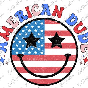 American Dude Png, Groovy American, 4th of July Png, American Png, Retro Png, Vintage Groovy American Sublimation Shirt