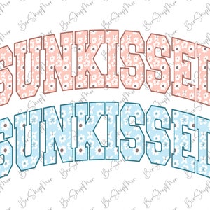 Floral Sunkissed PNG, Summer PNG, Beach Life, Designs Downloads, Summer T Shirt Design, PNG, Sublimation Designs, Digital Download imagem 1