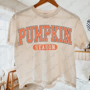 Pumpkin Season Png, Fall Vibes PNG, Fall PNG, Varsity Design, Retro Fall Png, vintage, Pumpkin Season, Instant Download, Sublimation Design
