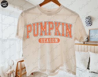 Pumpkin Season Png, Fall Vibes PNG, Fall PNG, Varsity Design, Retro Fall Png, vintage, Pumpkin Season, Instant Download, Sublimation Design