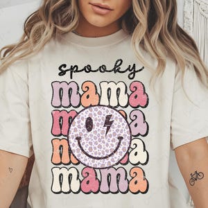 Spooky Mama Png, Halloween Design Png, Fall Png, Autumn Png, Halloween Png, Png for shirt, Retro Halloween Png