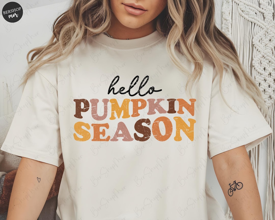 Hello Pumpkin Season Png, Fall PNG Cut Files, Digital Download - Etsy