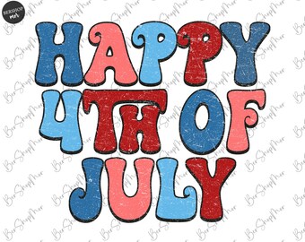 Happy 4th of July Png, Retro Png, USA Png, Mama Png, Mom Png, American Png, Sublimation Design Download