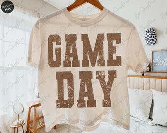 Distressed Game Day Bow Png, Game Day Football Png, Preppy Football Shirt Design, Fall Football Png, Football Mama Png, Football Sublimation