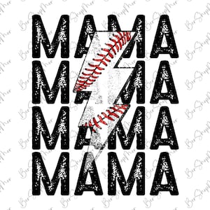 Baseball maman PNG, PNG numérique, jour du match de baseball, fête des mères PNG, baseball maman, téléchargement numérique pour maman