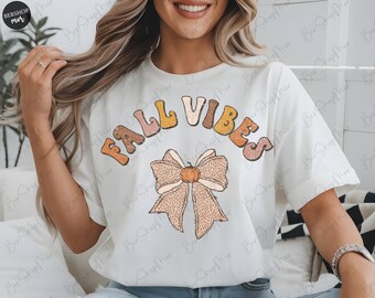Coquette Vibes d'automne PNG, citrouille saison Png, Groovy Design, Sublimation Design, Sublimation automne, citrouille Png, Png automne rétro, Fichier numérique