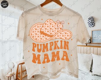 Mama western herfst png, pompoen coquette png, groovy ontwerp, sublimatieontwerp, herfstshirt png, western png, retro herfst png, digitaal png