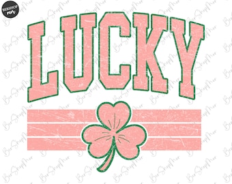Lucky Png, St Patrick&#39;s Day Png, Varsity Design, Sublimation Png, St Patrick&#39;s Shirt, Lucky Mama, Digital File