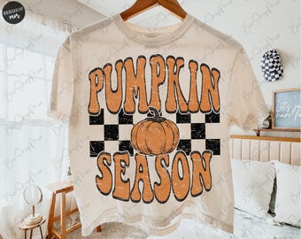 Pumpkin Season Png, Fall Vibes PNG, Fall PNG, Varsity Design, Retro Fall Png, vintage, Pumpkin Season, Digital File