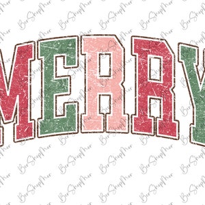 Merry Christmas Png, Merry Varsity Sublimation Design Downloads, Christmas Shirt Design, Digital Download