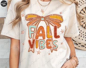 Fall Vibes Coquette PNG, Pumpkin Season Png, Varsity Design, Sublimation Design, Fall Sublimation, Pumpkin Png, Retro Fall Png, Digital File
