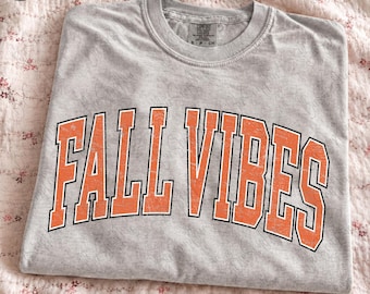 Fall Vibes PNG, Pumpkin Season Png, Sublimation Design, Fall Sublimation, Varsity Design, Pumpkin Png, Retro Fall Png, Digital Download