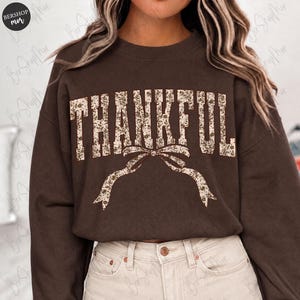 Coquette Thankful PNG, Floral Thanksgiving Sublimation, Varsity Design, Fall Sublimation, Autumn Png, Fall Png, Shirt Png