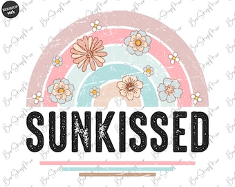 Sunkissed PNG, Summer PNG, Beach Life, Sublimation Png, Designs Downloads, Boho Sublimations, PNG, Clipart, Shirt Design Sublimation Design