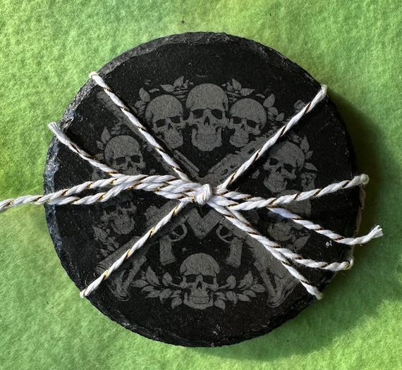 Guns themed Slate Coaster collection