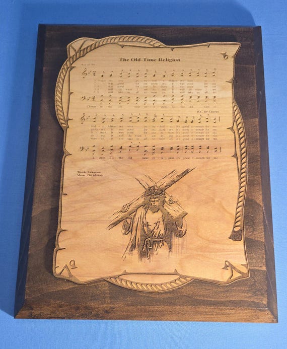 The Old Time Religion Sheet music Plaque