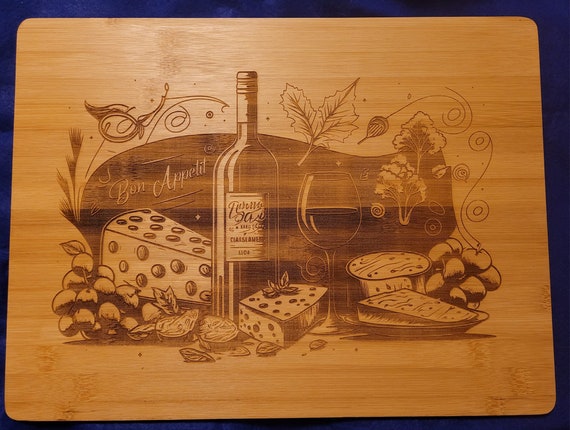 Wine lover's Themed Cutting Board