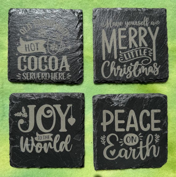 Christmas Slate Coaster Collection