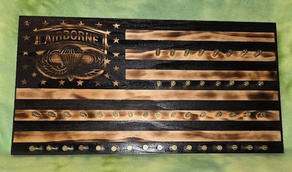 Airborne bullet themed coin holder Flag