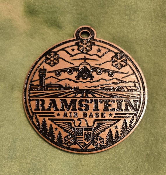 Ramstein Air Base themed Christmas Ornament
