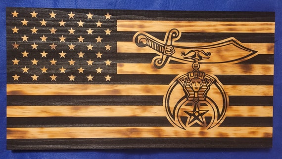 Shriners themed American flag