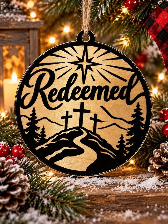 Redeemed themed Christmas Ornament
