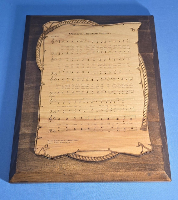 Onward Christian Soldiers Sheet music Plaque