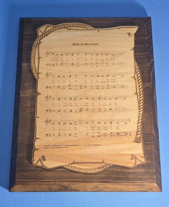 Holy Is The Lord Sheet music Plaque