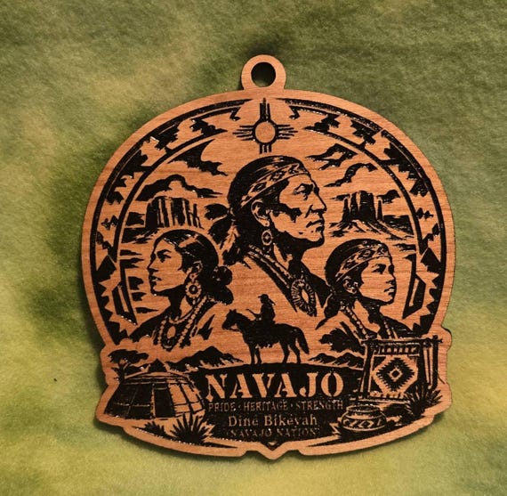 Navajo themed Christmas Ornament