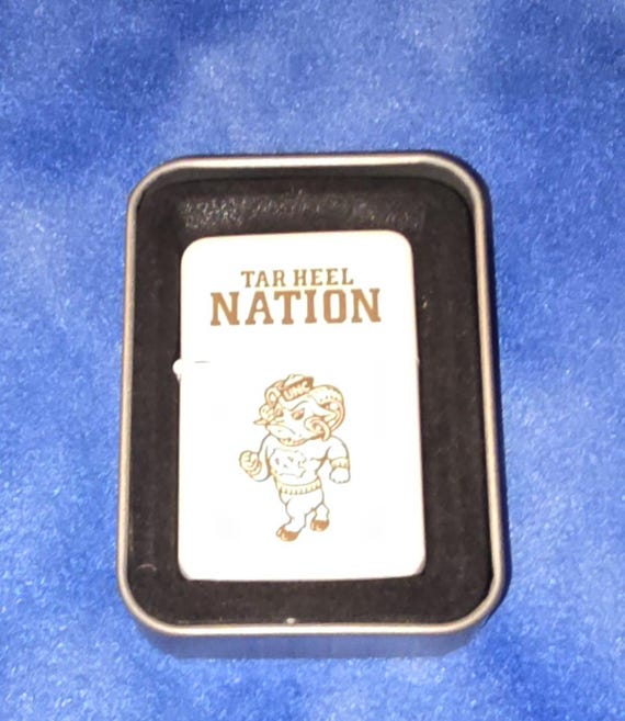 UNC Tar Heels Themed White Lighter