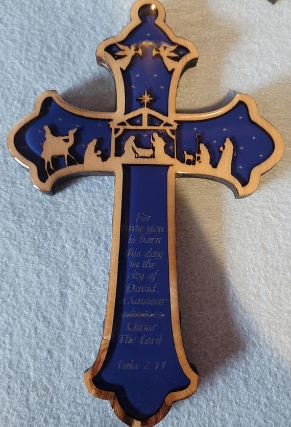 Cross themed Christmas Ornament