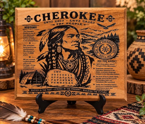 Cherokee Tribe plaque